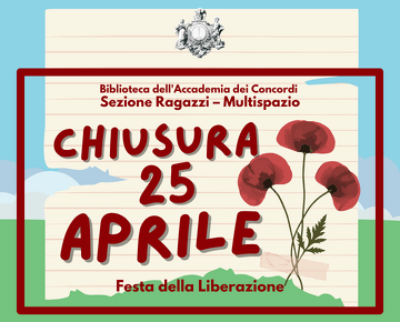Evento chiusura 25 aprile