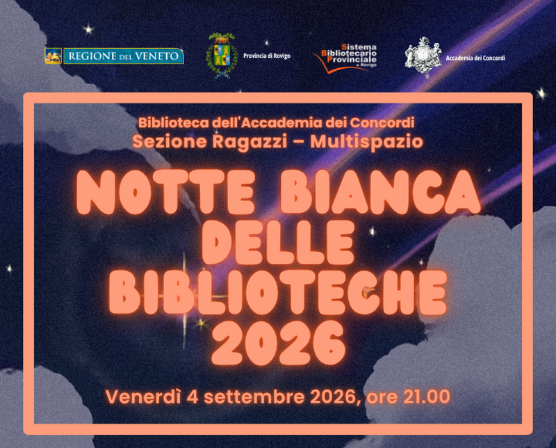 Notte Bianca delle Biblioteche 2026